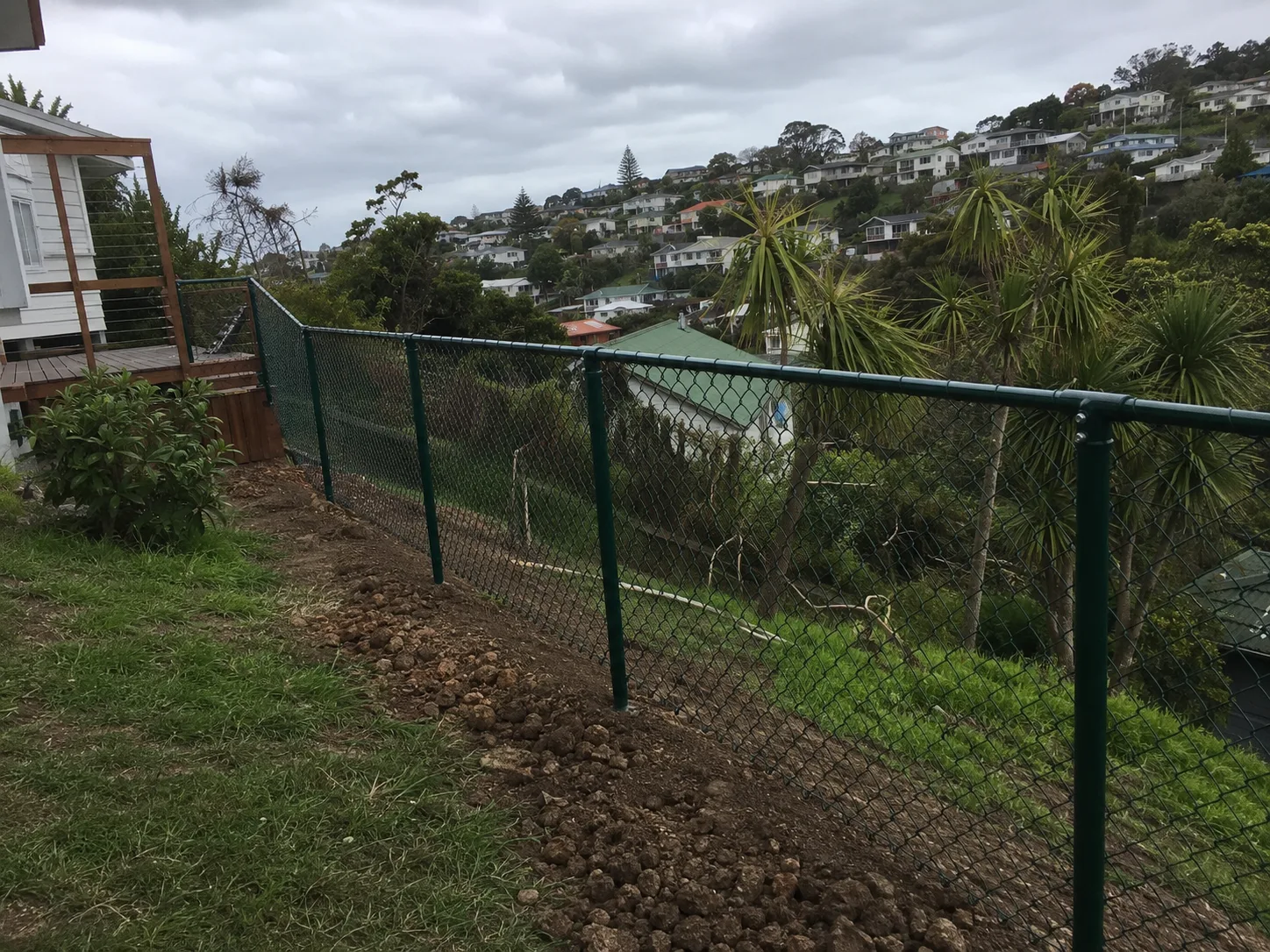 chain-link fence for a service compound in Hobsonville, Auckland