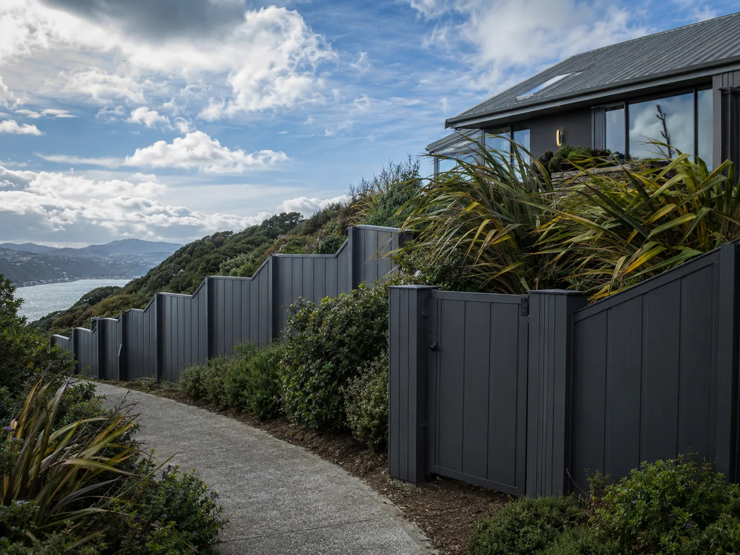 commercial security fence and access gate project in Auckland