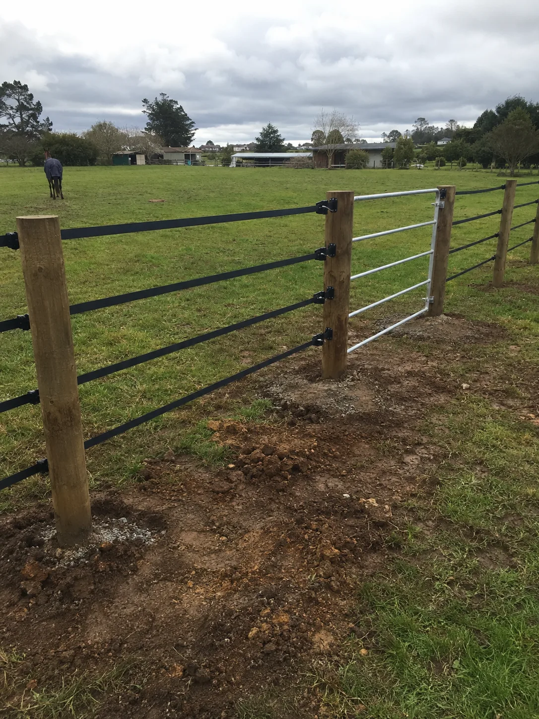 stock fence for a rural boundary in Newmarket, Auckland