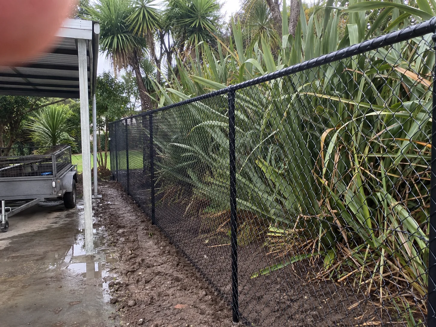 chain-link enclosure for a recreation area project in Houghton Bay, Wellington